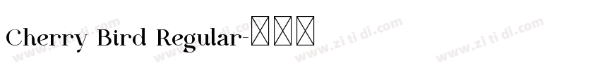 Cherry Bird Regular字体转换